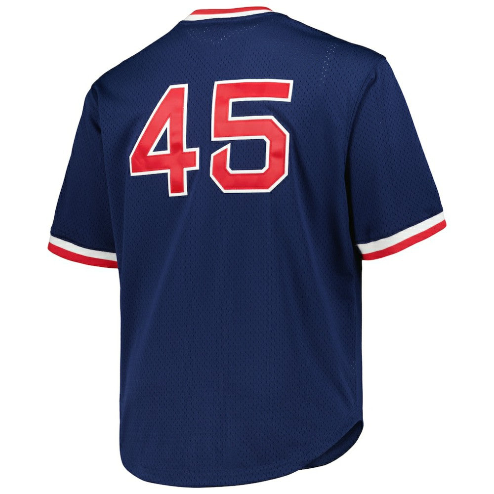Pedro Martinez Boston Red Sox Mitchell & Ness 1999 Cooperstown Collection Mesh Pullover Jersey - Navy Jerseys