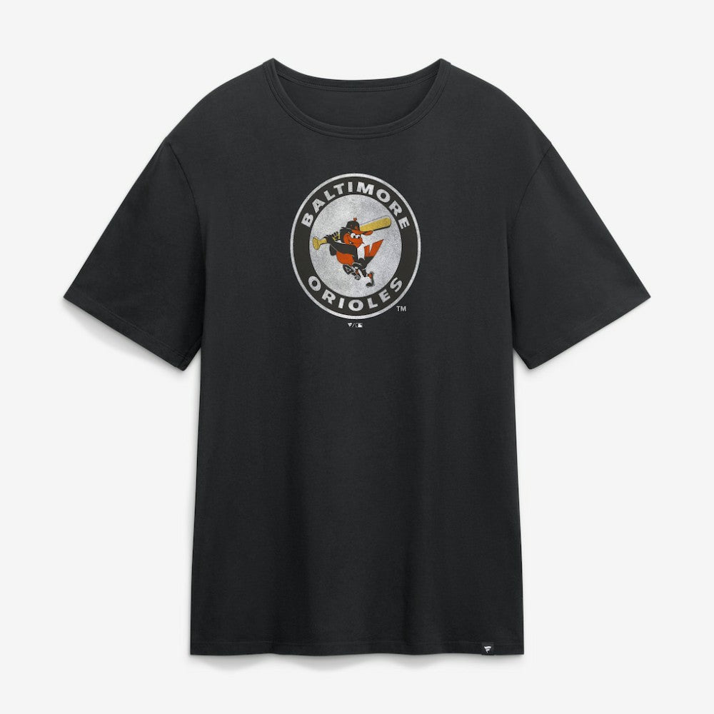 Baltimore Orioles Fanatics Vintage Logo Legacy T-Shirt - Black T-shirts