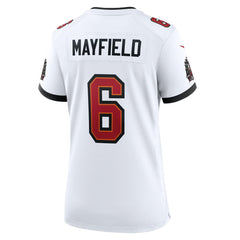 Baker Mayfield Tampa Bay Buccaneers Women's Away Game Jersey - White Jerseys