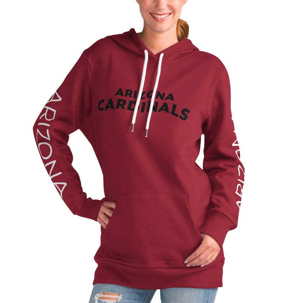 Arizona Cardinals G-III 4Her by Carl Banks Women's Extra Inning Pullover Hoodie - Cardinal Hoodies