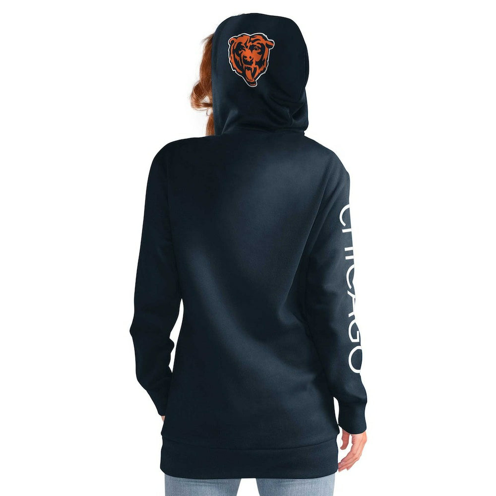 Chicago Bears G-III 4Her by Carl Banks Women's Extra Inning Pullover Hoodie - Navy Hoodies