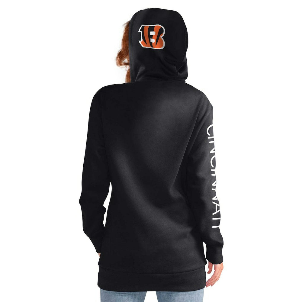 Cincinnati Bengals G-III 4Her by Carl Banks Women's Extra Inning Pullover Hoodie - Black Hoodies