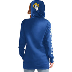Los Angeles Rams G-III 4Her by Carl Banks Women's Extra Inning Pullover Hoodie - Royal Hoodies