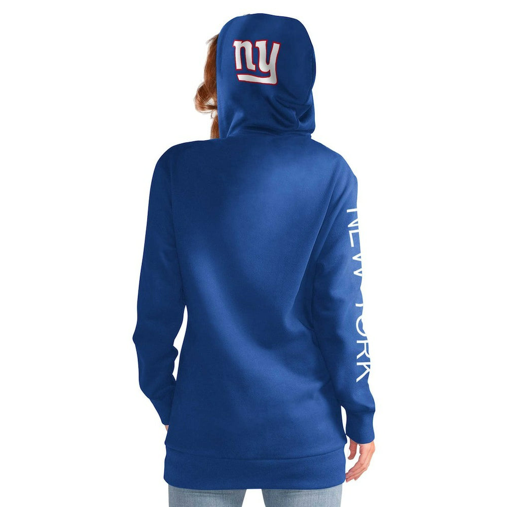 New York Giants G-III 4Her by Carl Banks Women's Extra Inning Pullover Hoodie - Royal Hoodies