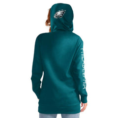 Philadelphia Eagles G-III 4Her by Carl Banks Women's Extra Inning Pullover Hoodie - Midnight Green Hoodies