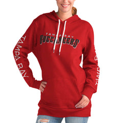 Tampa Bay Buccaneers G-III 4Her by Carl Banks Women's Extra Inning Pullover Hoodie - Red Hoodies