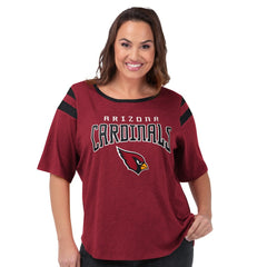 Arizona Cardinals G-III 4Her by Carl Banks Women's Plus Size Linebacker T-Shirt - Cardinal T-shirts