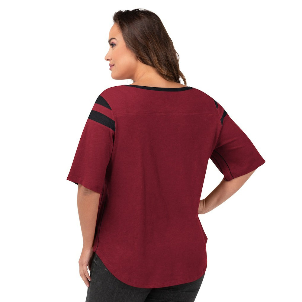 Arizona Cardinals G-III 4Her by Carl Banks Women's Plus Size Linebacker T-Shirt - Cardinal T-shirts