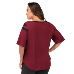 Arizona Cardinals G-III 4Her by Carl Banks Women's Plus Size Linebacker T-Shirt - Cardinal T-shirts