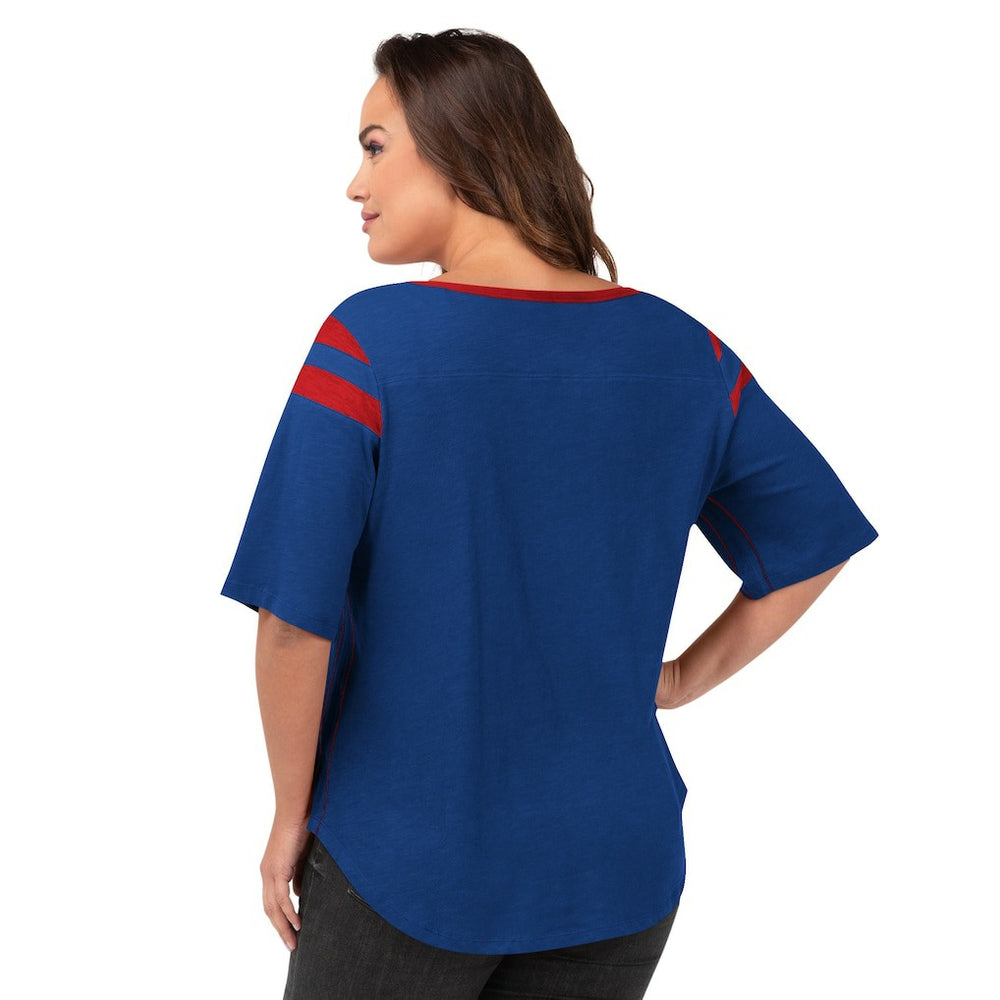 Buffalo Bills G-III 4Her by Carl Banks Women's Plus Size Linebacker T-Shirt - Royal T-shirts