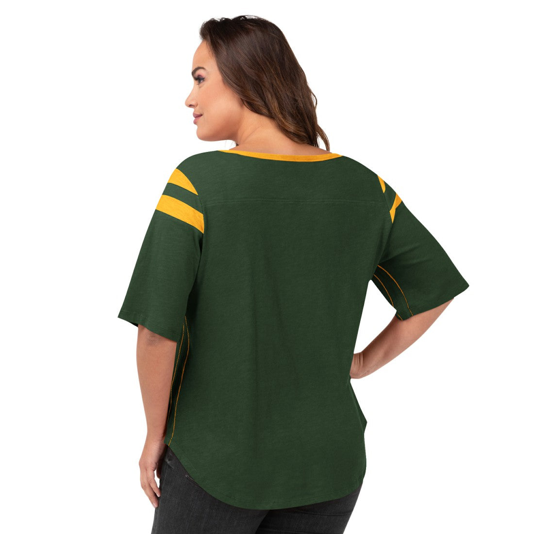 Green Bay Packers G-III 4Her by Carl Banks Women's Plus Size Linebacker T-Shirt - Green T-shirts