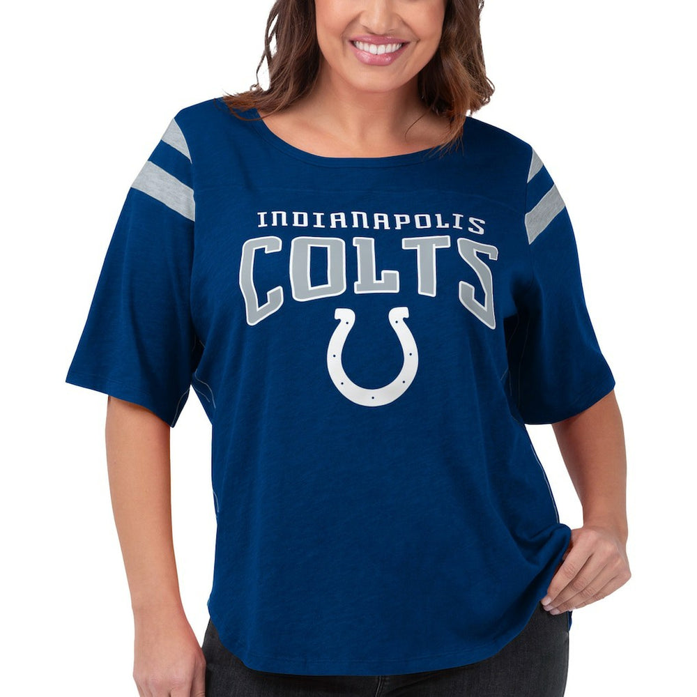 Indianapolis Colts G-III 4Her by Carl Banks Women's Plus Size Linebacker T-Shirt - Royal T-shirts