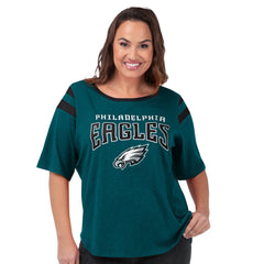 Philadelphia Eagles G-III 4Her by Carl Banks Women's Plus Size Linebacker T-Shirt - Green T-shirts