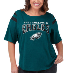 Philadelphia Eagles G-III 4Her by Carl Banks Women's Plus Size Linebacker T-Shirt - Green T-shirts