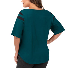 Philadelphia Eagles G-III 4Her by Carl Banks Women's Plus Size Linebacker T-Shirt - Green T-shirts