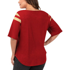 San Francisco 49ers G-III 4Her by Carl Banks Women's Plus Size Linebacker T-Shirt - Red T-shirts