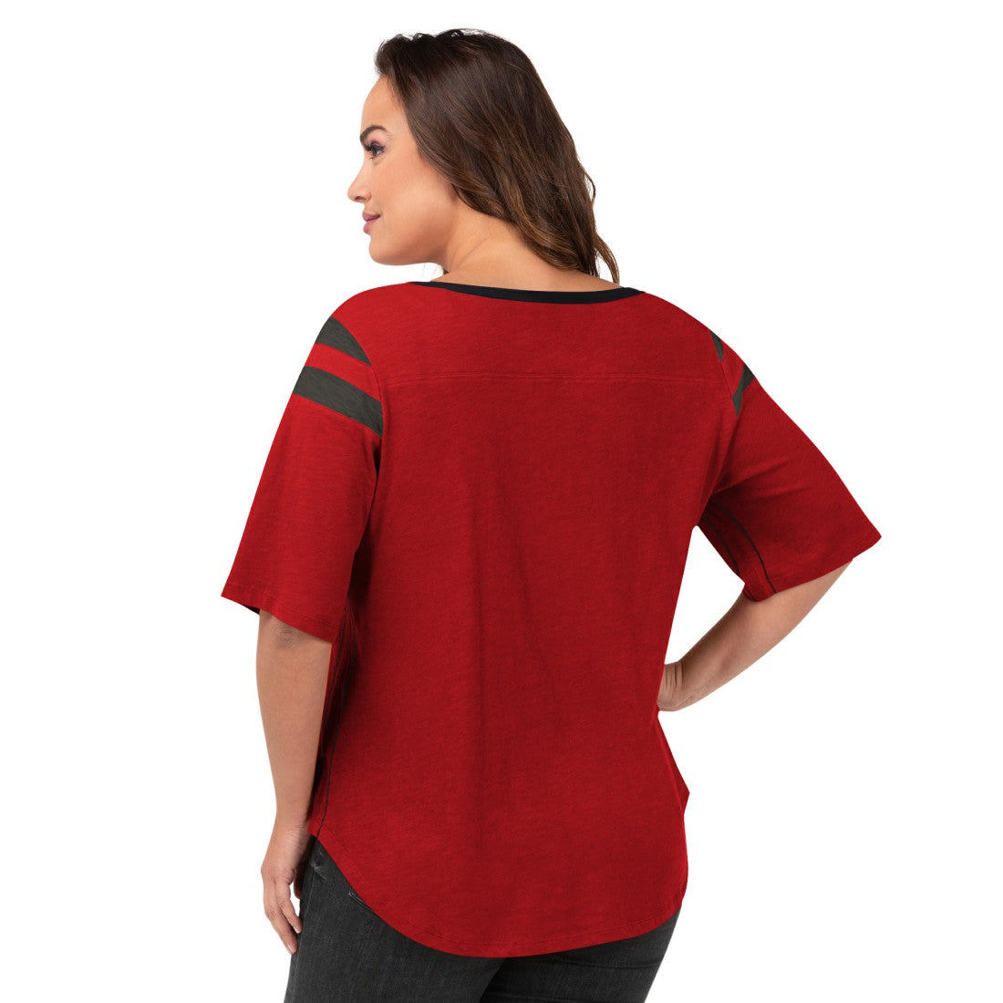 Tampa Bay Buccaneers G-III 4Her by Carl Banks Women's Plus Size Linebacker T-Shirt - Red T-shirts
