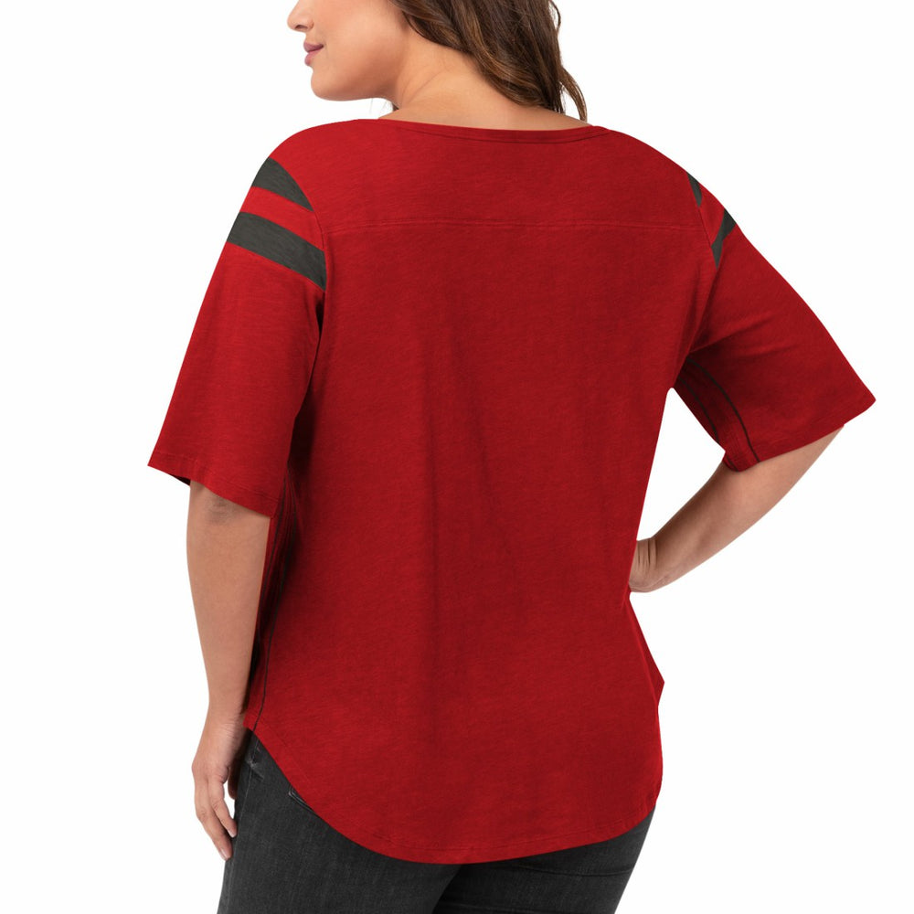 Tampa Bay Buccaneers G-III 4Her by Carl Banks Women's Plus Size Linebacker T-Shirt - Red T-shirts