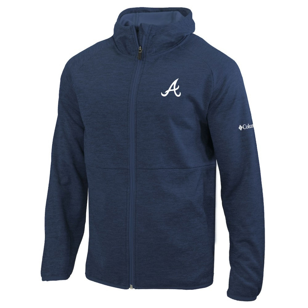 Atlanta Braves Columbia Omni-Wick It's Time Full-Zip Jacket - Navy Jackets