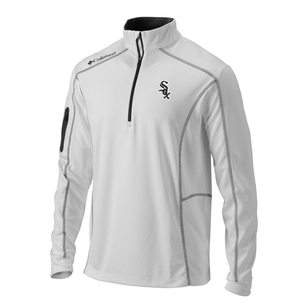 Chicago White Sox Columbia Omni-Wick Shotgun Quarter-Zip Pullover Top - White Pullover