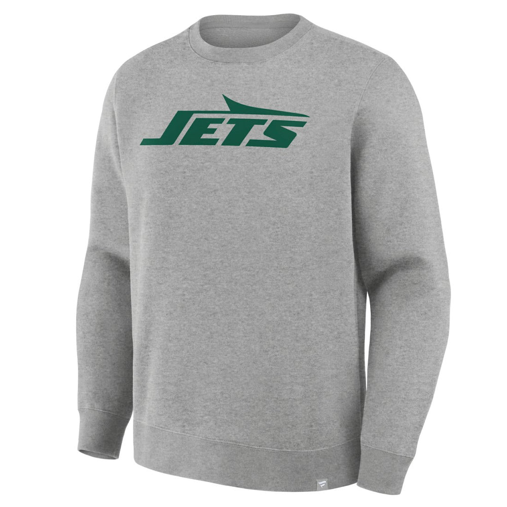 New York Jets Primary Logo Legacy Sweatshirt - Heather Gray Sweatshirts