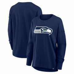 Seattle Seahawks Women's Essential Long Sleeve T-Shirt - College Navy T-shirts