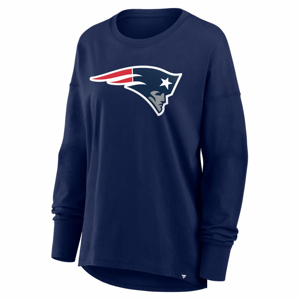 New England Patriots Women's Essential Long Sleeve T-Shirt - Navy T-shirts