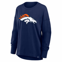 Denver Broncos Women's Essential Long Sleeve T-Shirt - Navy T-shirts