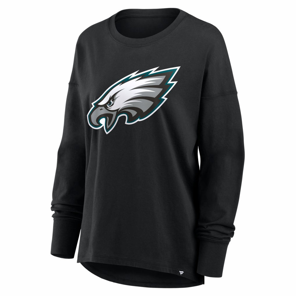 Philadelphia Eagles Women's Essential Long Sleeve T-Shirt - Black T-shirts