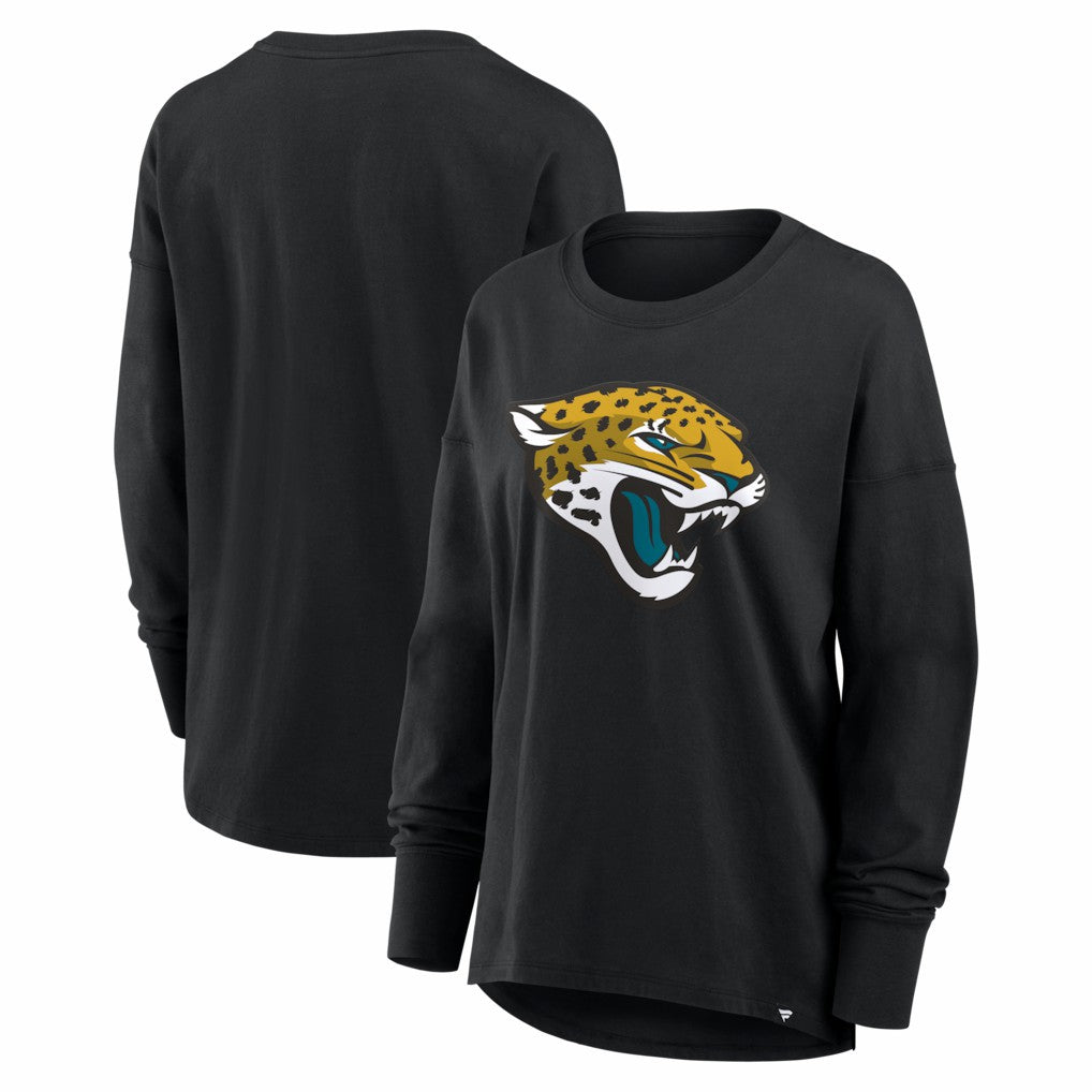 Jacksonville Jaguars Women's Essential Long Sleeve T-Shirt - Black T-shirts