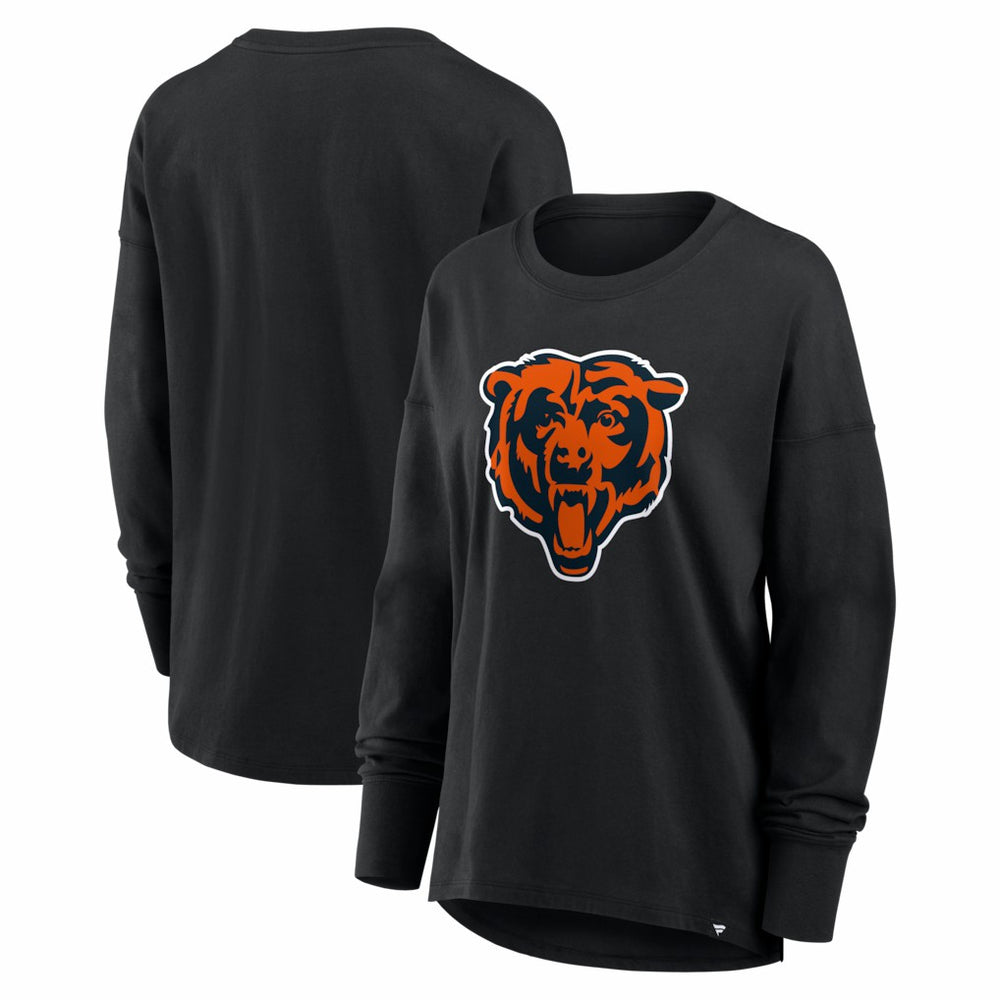 Chicago Bears Women's Essential Long Sleeve T-Shirt - Black T-shirts