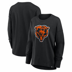 Chicago Bears Women's Essential Long Sleeve T-Shirt - Black T-shirts