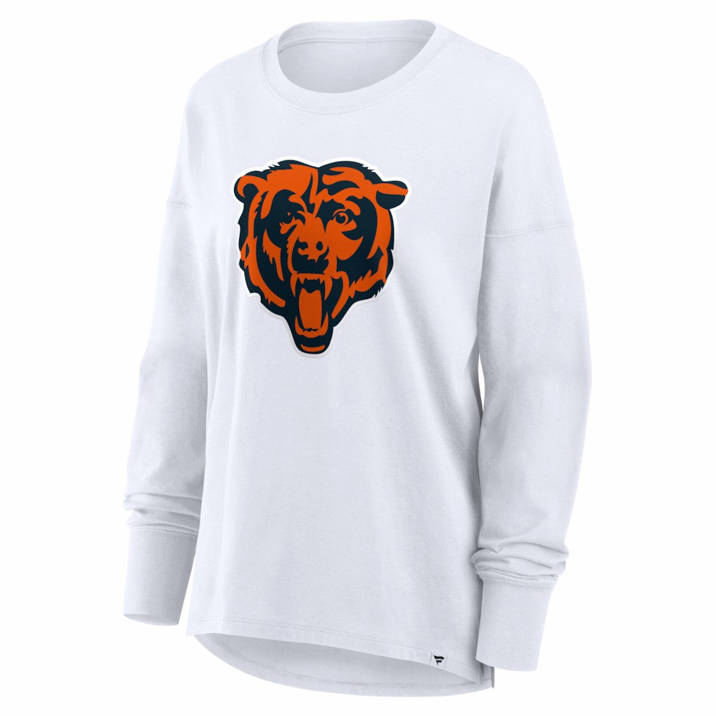 Chicago Bears Women's Essential Long Sleeve T-Shirt - White T-shirts
