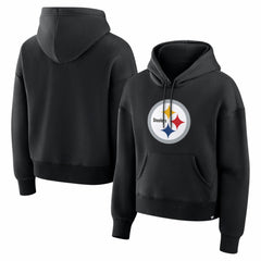 Pittsburgh Steelers Women's Essential Legacy Hoodie - Black Hoodies