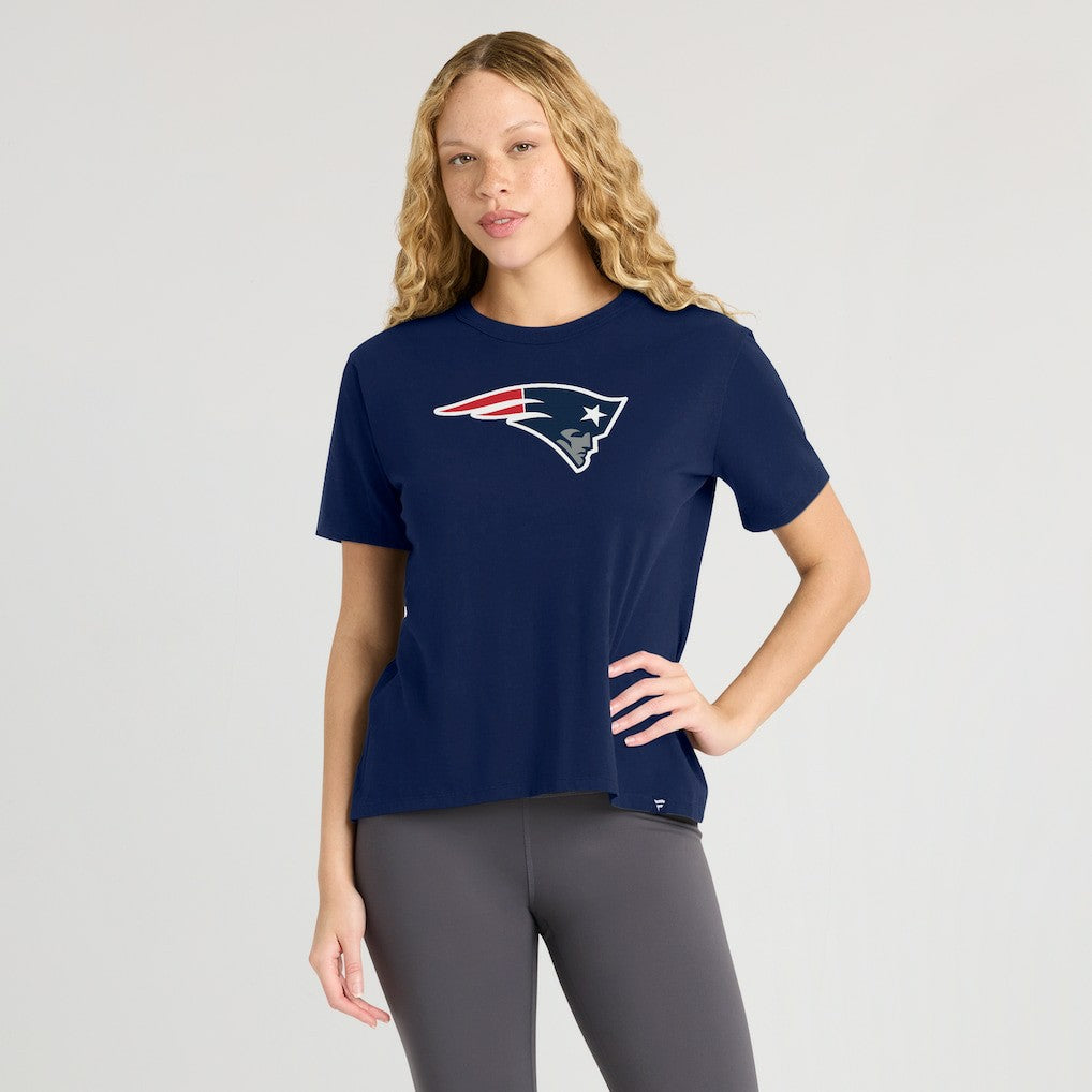 New England Patriots Women's Essential Legacy T-Shirt - Navy T-shirts