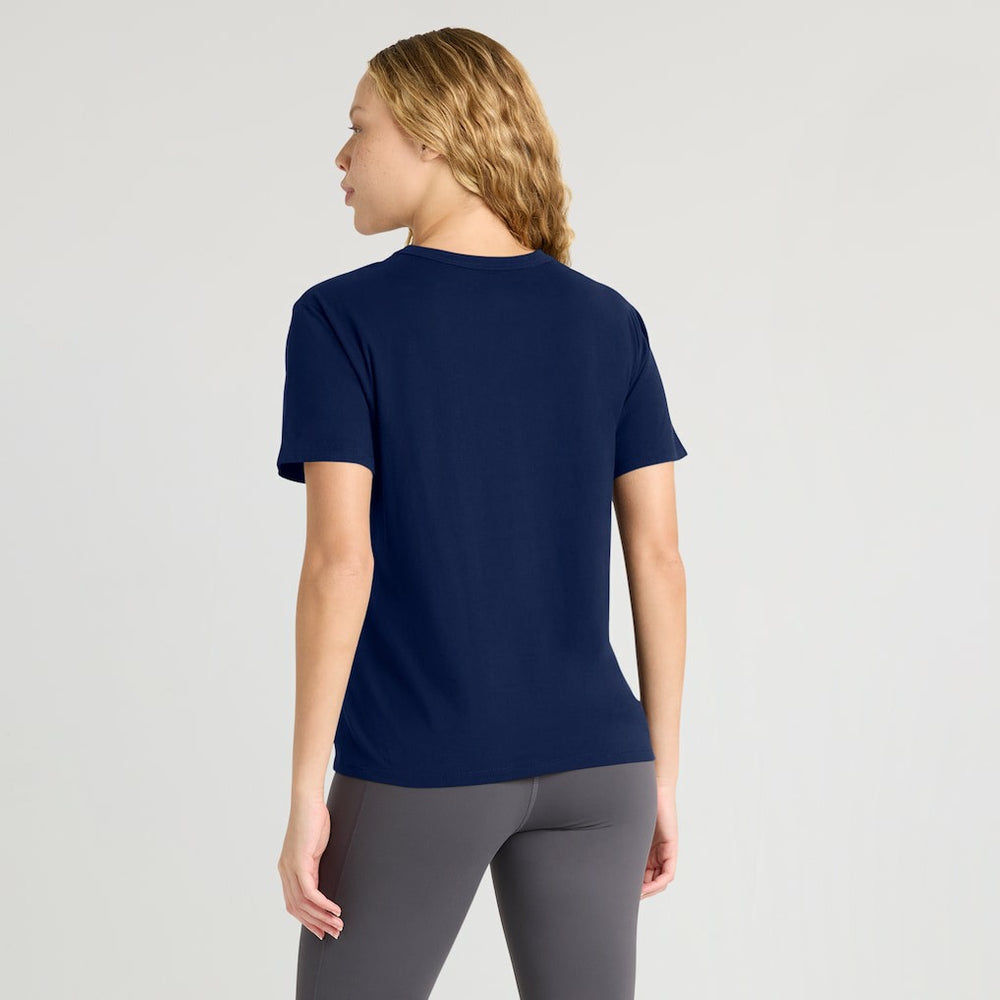 New England Patriots Women's Essential Legacy T-Shirt - Navy T-shirts