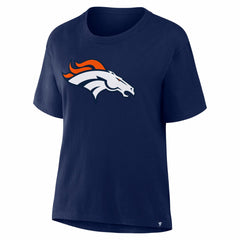 Denver Broncos Women's Essential Legacy T-Shirt - Navy T-shirts