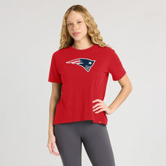 New England Patriots Women's Essential Legacy T-Shirt - Red T-shirts