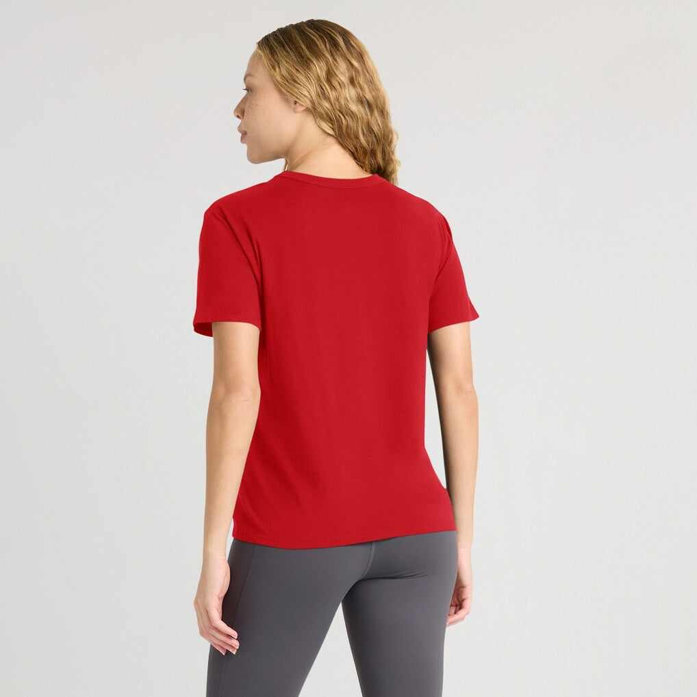 New England Patriots Women's Essential Legacy T-Shirt - Red T-shirts