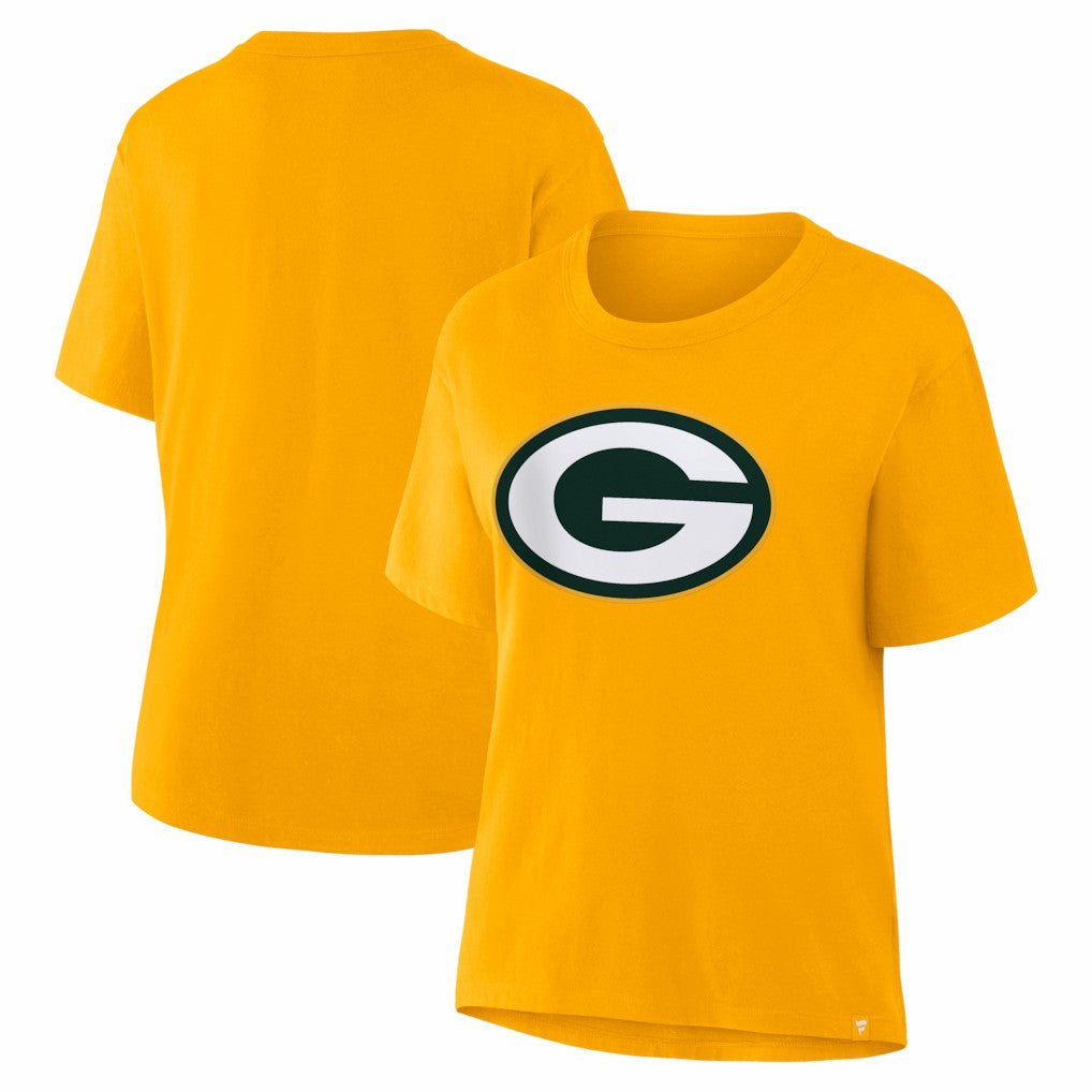 Green Bay Packers Women's Essential Legacy T-Shirt - Gold T-shirts