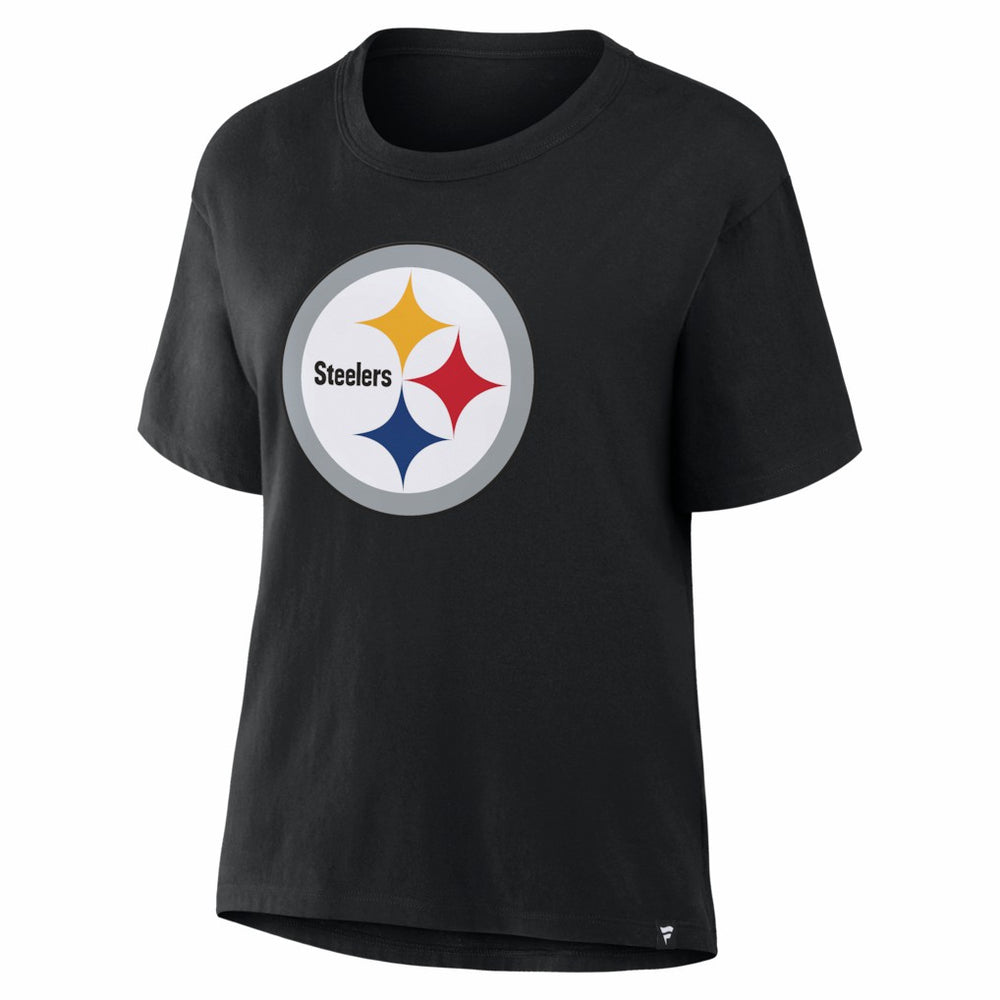 Pittsburgh Steelers Women's Essential Legacy T-Shirt - Black T-shirts