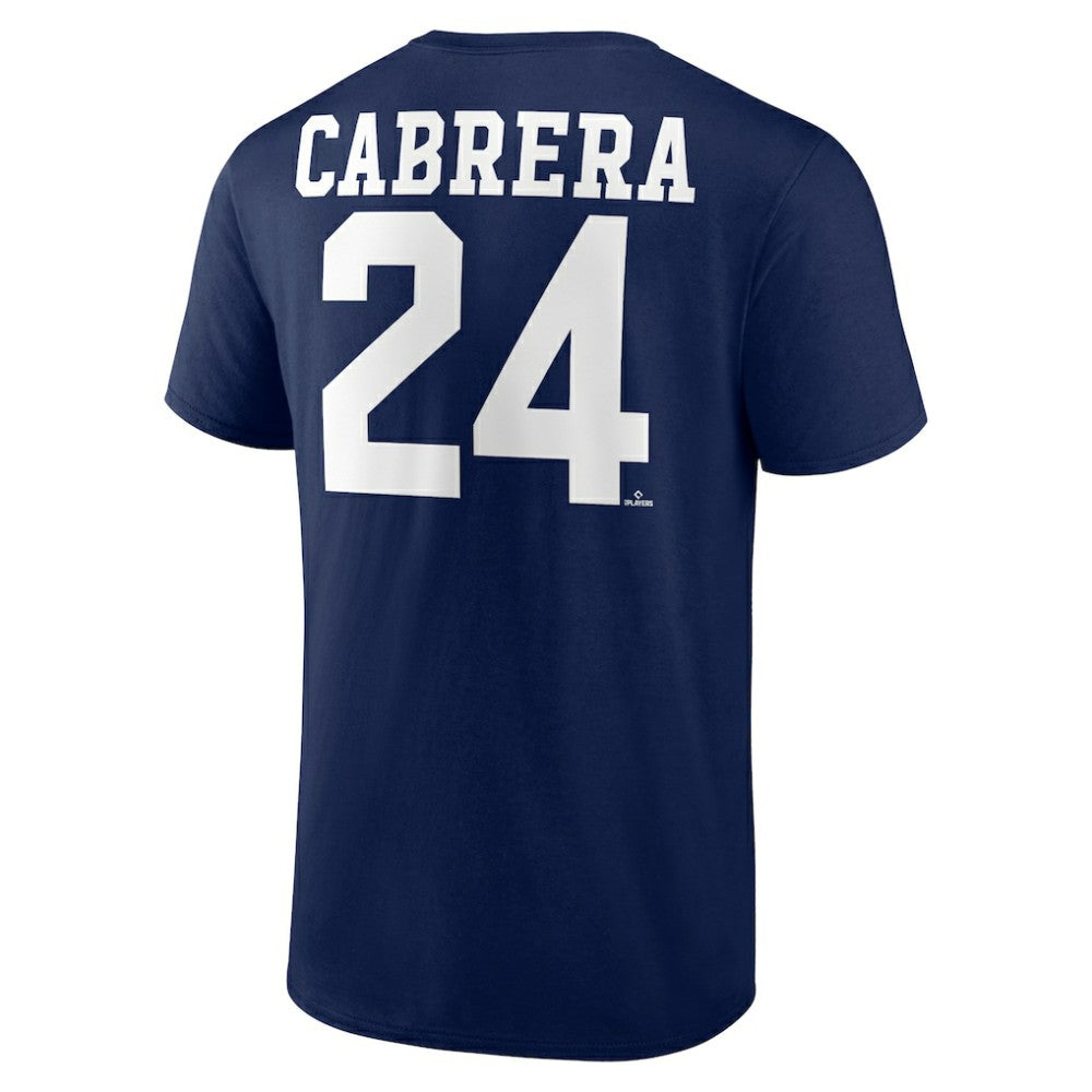 Miguel Cabrera Detroit Tigers Player Icon Name & Number T-Shirt - Navy T-shirts