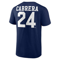 Miguel Cabrera Detroit Tigers Player Icon Name & Number T-Shirt - Navy T-shirts