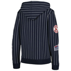 Boston Red Sox New Era Women's Pinstripe Tri-Blend Full-Zip Jacket - Navy Jackets