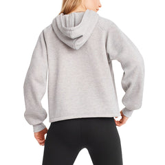 Green Bay Packers DKNY Sport Women's Debbie Dolman Raglan Pullover Hoodie - Heather Gray Hoodies