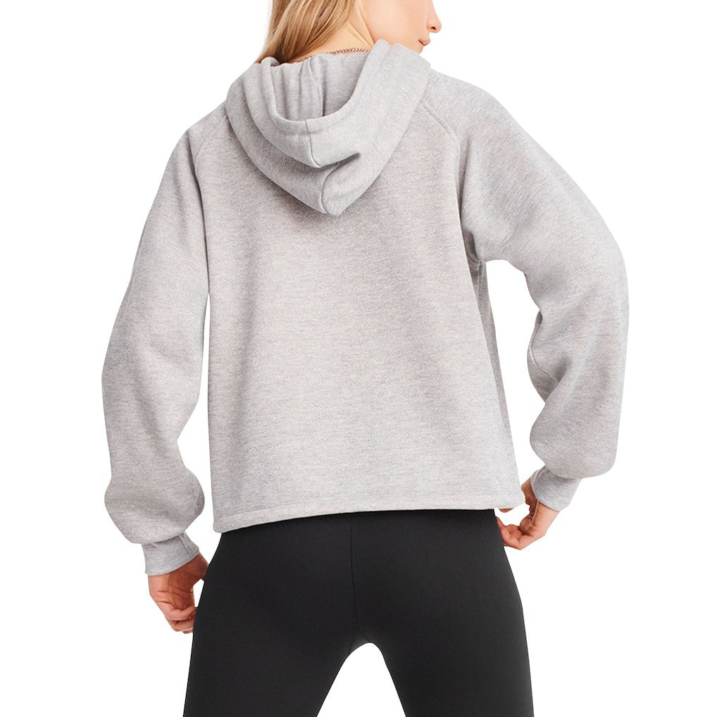 New York Giants DKNY Sport Women's Debbie Dolman Raglan Pullover Hoodie - Heather Gray Hoodies