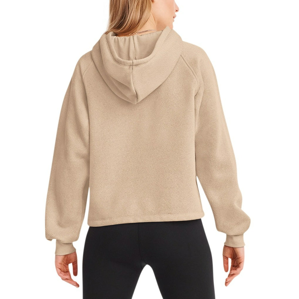 Seattle Seahawks DKNY Sport Women's Debbie Dolman Raglan Pullover Hoodie - Cream Hoodies