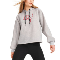 Tampa Bay Buccaneers DKNY Sport Women's Debbie Dolman Raglan Pullover Hoodie - Heather Gray Hoodies