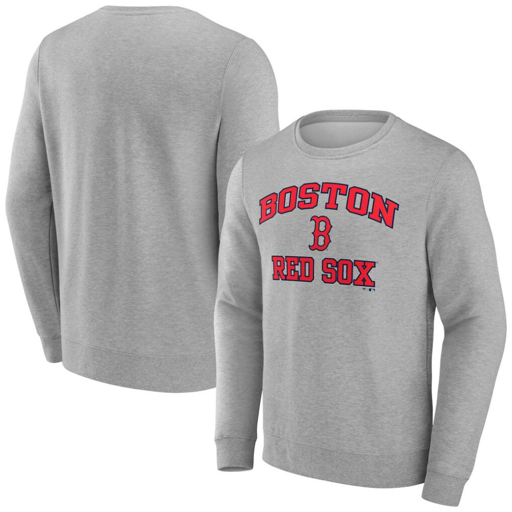 Boston Red Sox Heart & Soul Pullover Sweatshirt - Heather Gray Pullover