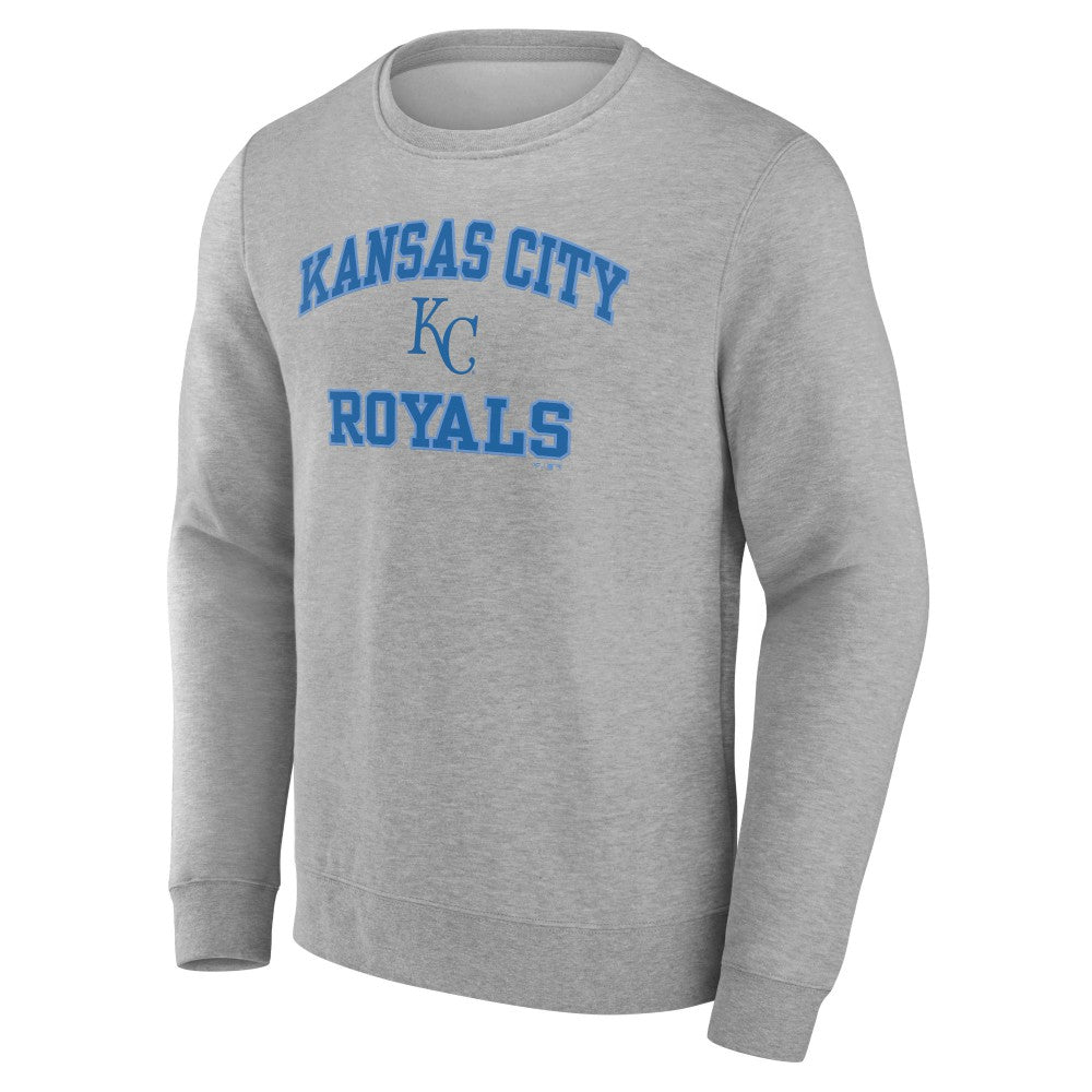 Kansas City Royals Heart & Soul Pullover Sweatshirt - Heather Gray Pullover